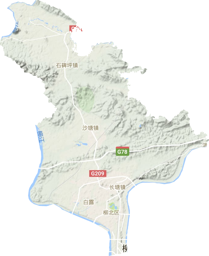 柳北區地形圖