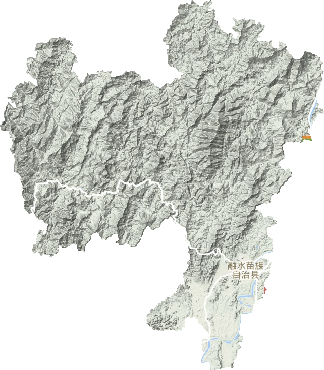 融水苗族自治縣地形圖