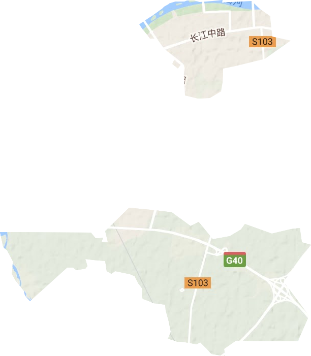 棗林街道地形圖