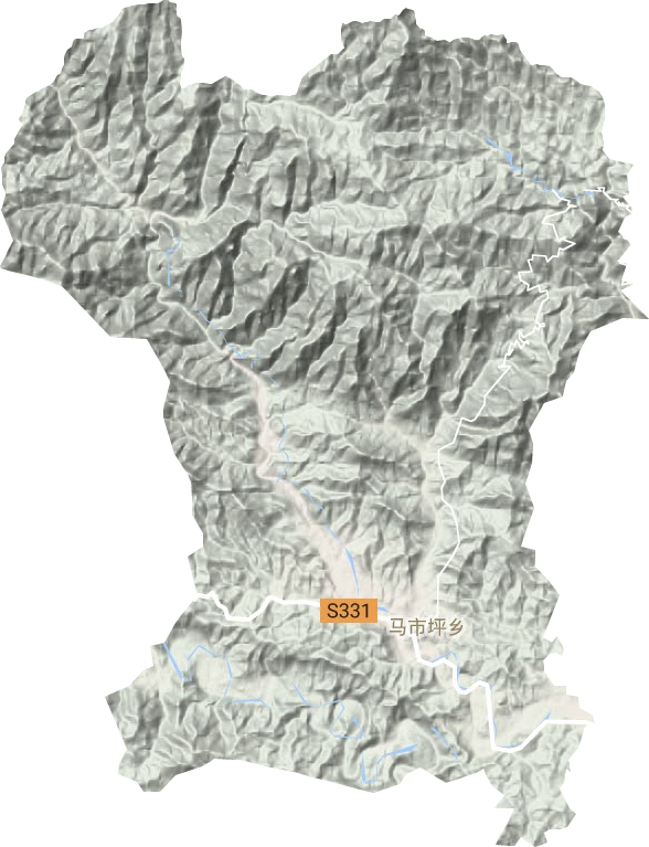 馬市坪鄉(xiāng)地形圖