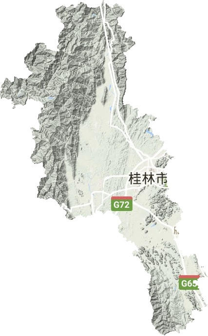 臨桂區地形圖