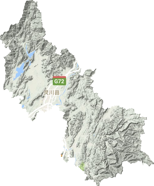 靈川縣地形圖