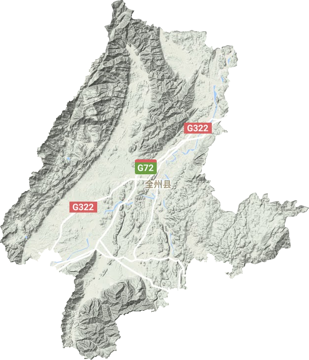 全州縣地形圖