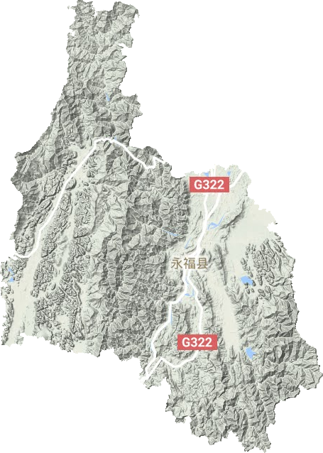 永福縣地形圖