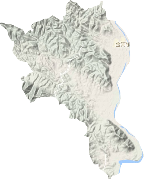 金河鎮地形圖