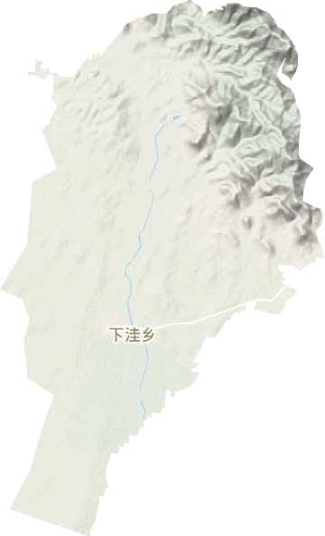 下洼鎮地形圖