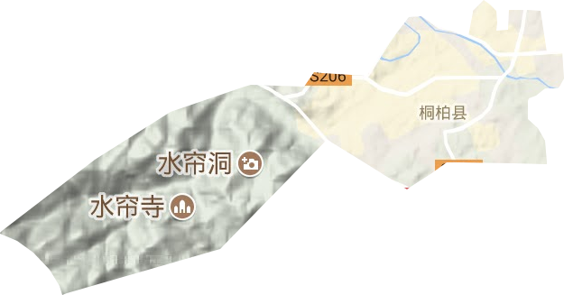 城關鎮地形圖