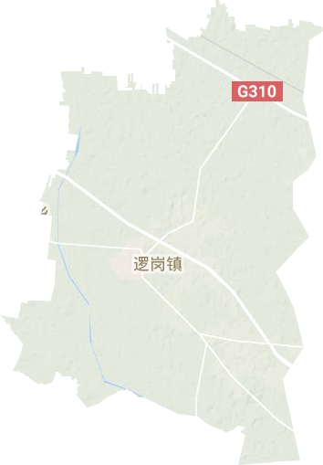 邏崗鎮地形圖