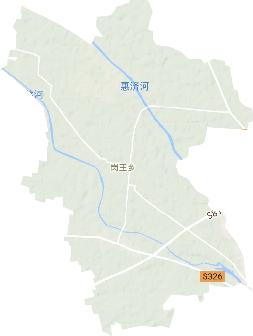 崗?fù)蹑?zhèn)地形圖
