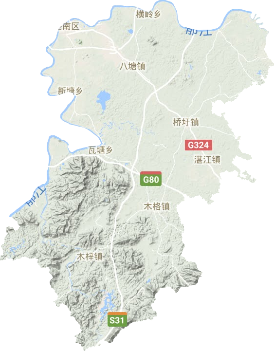 港南區地形圖