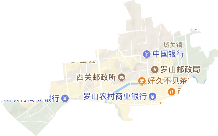 城關(guān)鎮(zhèn)地形圖