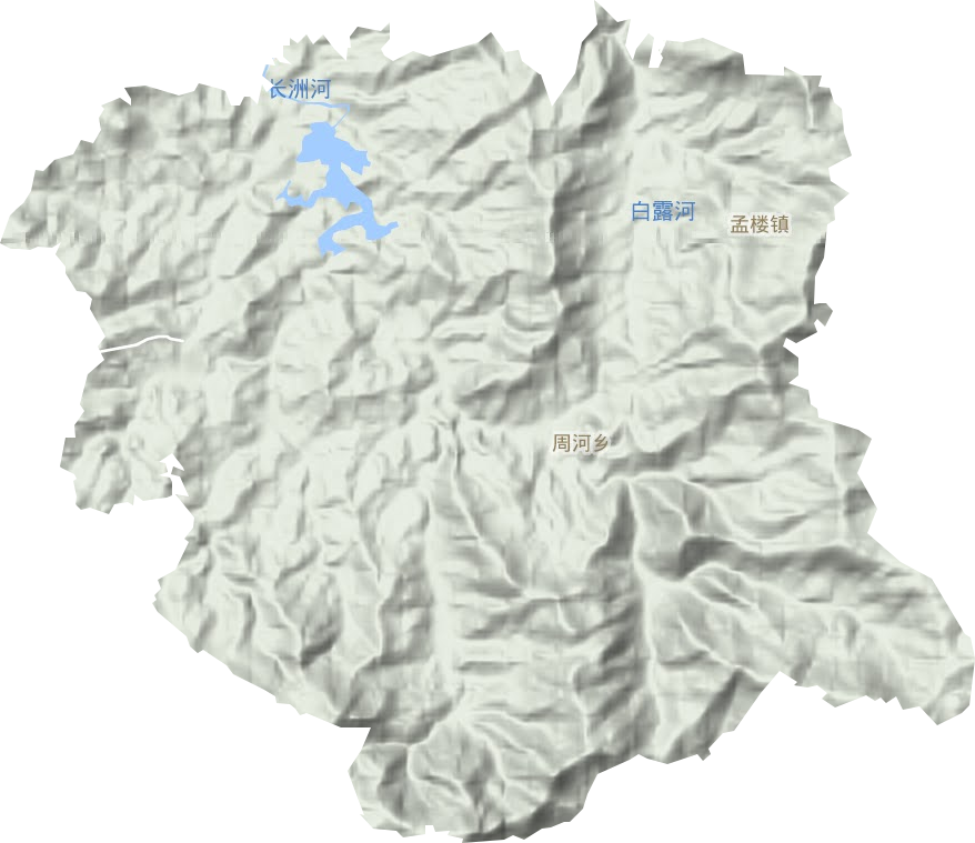 周河鄉地形圖