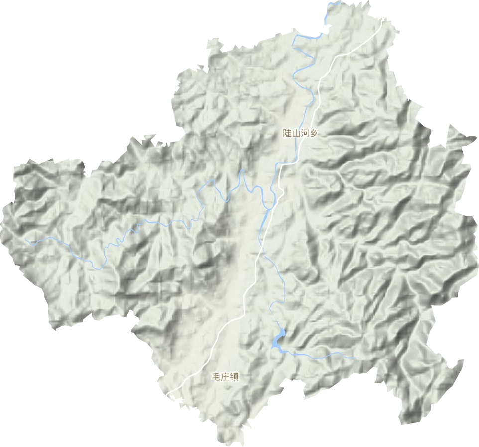 陡山河鄉地形圖
