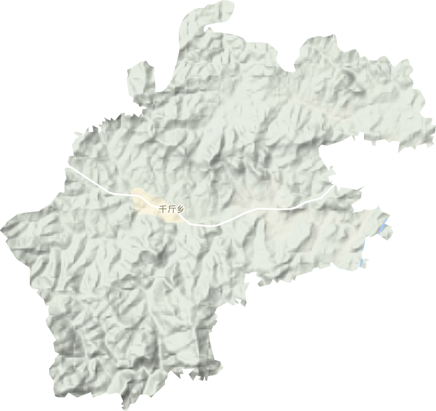 千斤鄉(xiāng)地形圖