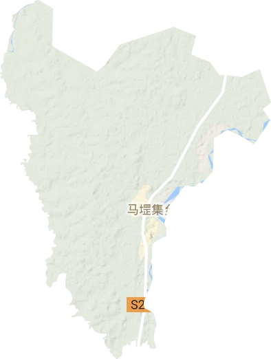 馬堽集鄉地形圖