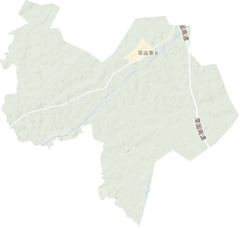 草廟集鄉地形圖