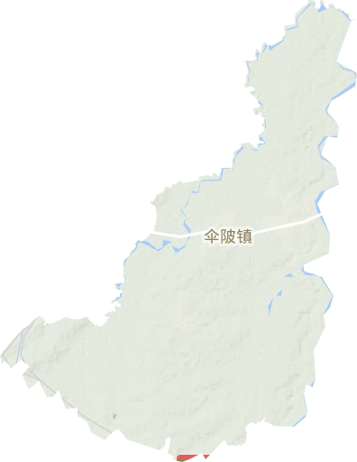 傘陂鎮地形圖