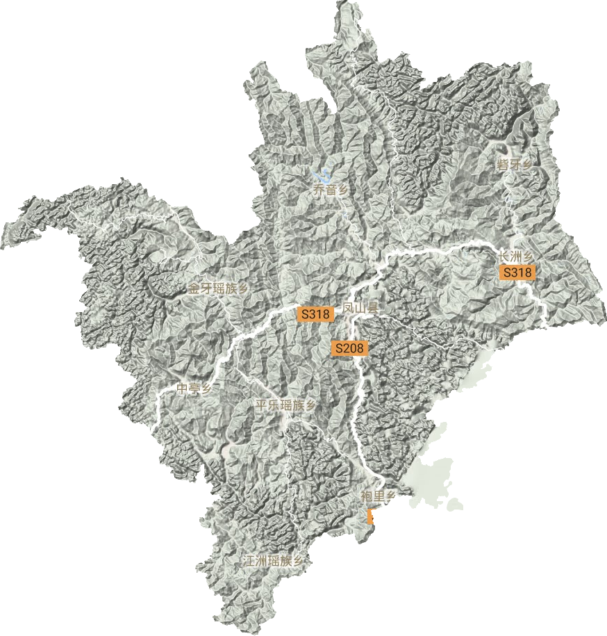 鳳山縣地形圖