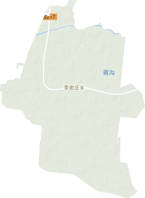 李老莊鄉地形圖