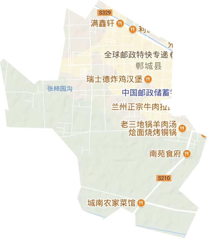 新城辦事處地形圖