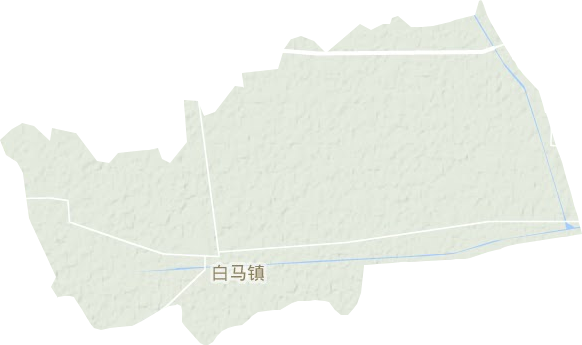 白馬鎮地形圖