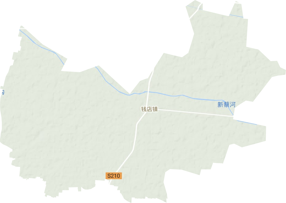 錢店鎮地形圖