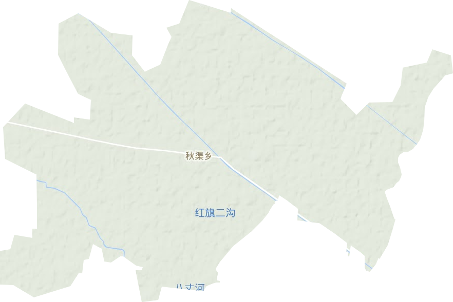 秋渠鄉(xiāng)地形圖