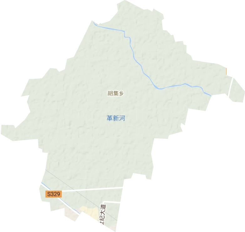 胡集鄉(xiāng)地形圖
