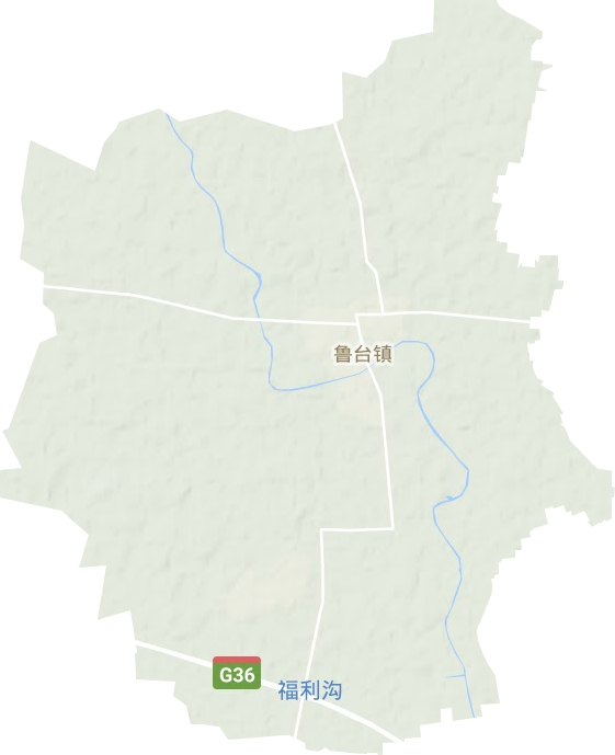 魯臺鎮地形圖