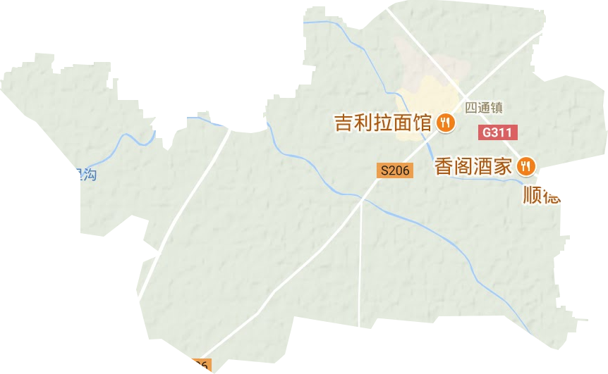 四通鎮地形圖
