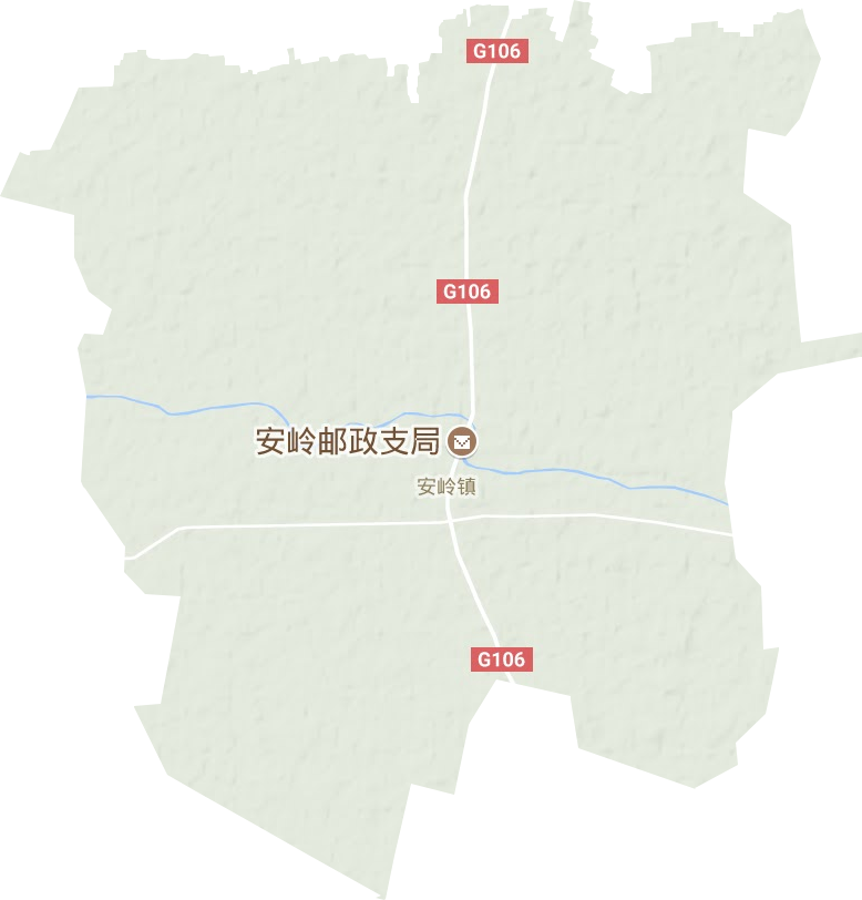 安嶺鎮(zhèn)地形圖