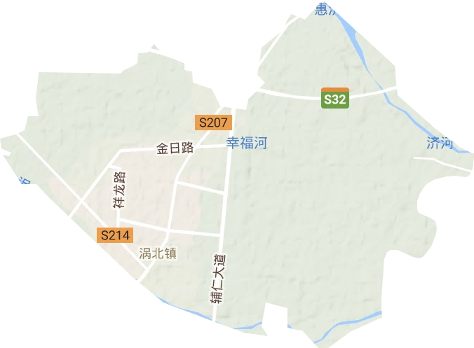 渦北鎮(zhèn)地形圖