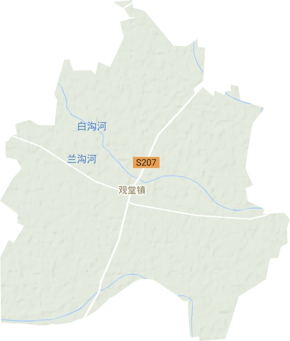 觀堂鎮(zhèn)地形圖