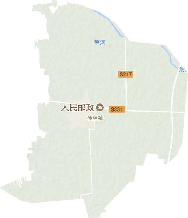 孫店鎮(zhèn)地形圖