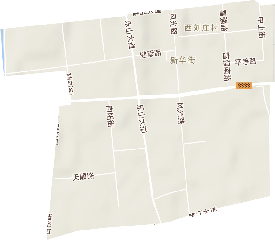 人民街道地形圖
