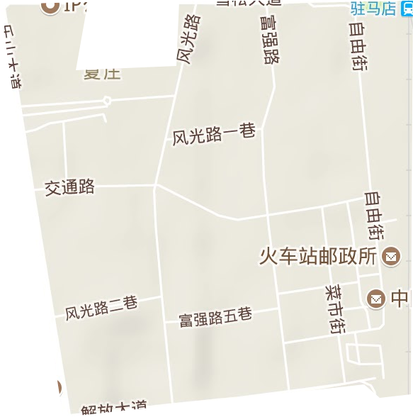 新華街道地形圖