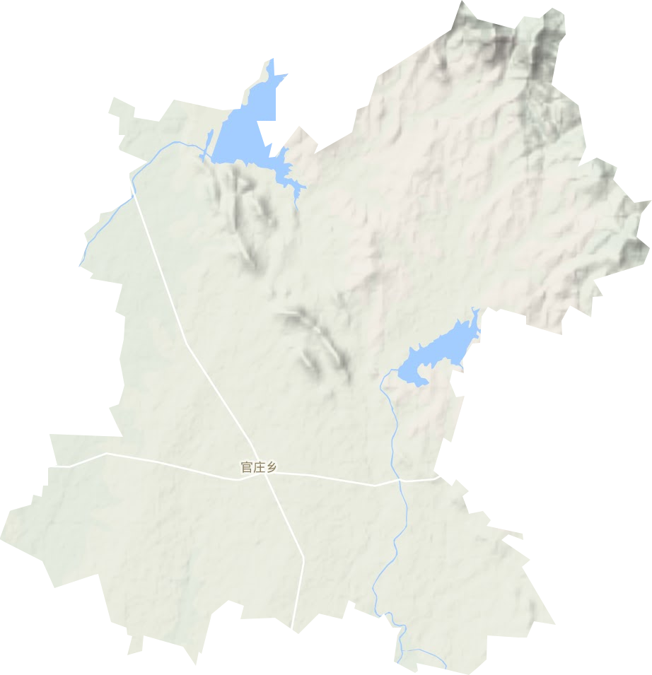 官莊鎮地形圖