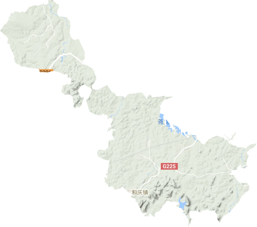 和慶鎮(zhèn)地形圖