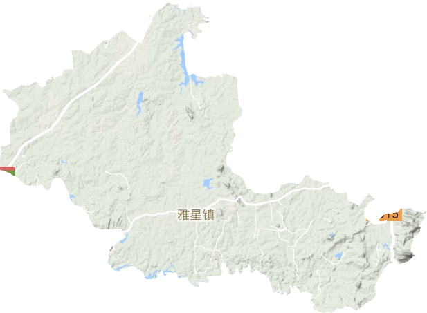 雅星鎮地形圖