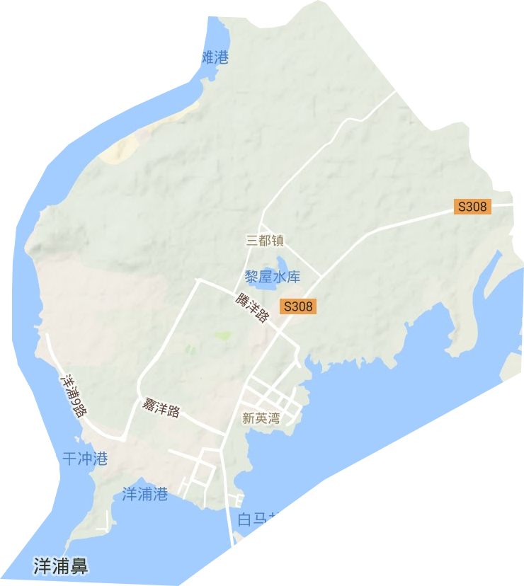 三都鎮地形圖