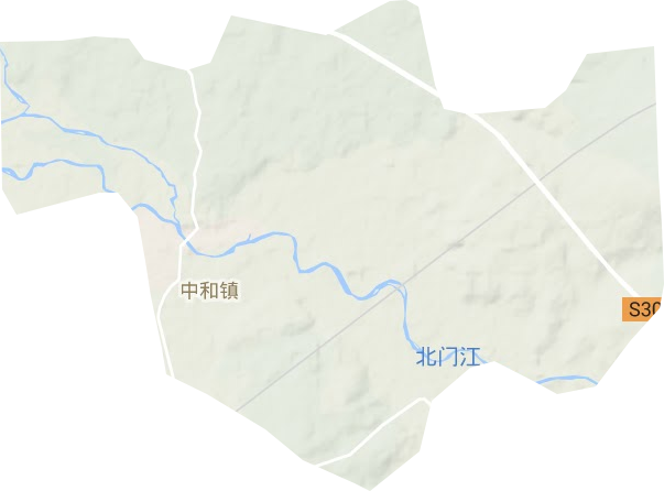 中和鎮(zhèn)地形圖