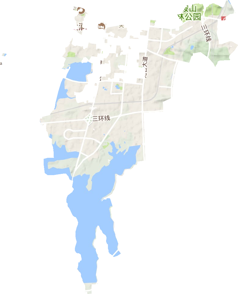 關東街道地形圖