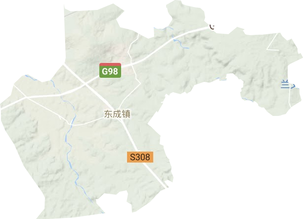 東成鎮地形圖