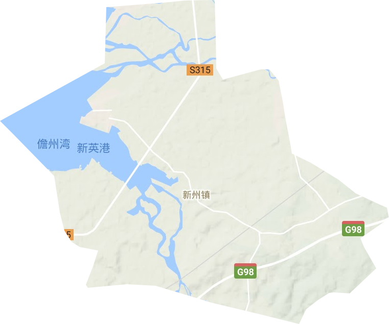 新州鎮地形圖