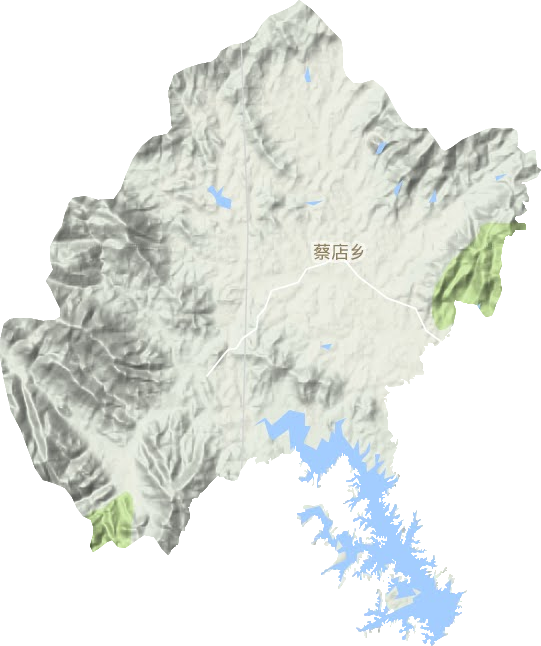 蔡店街道地形圖