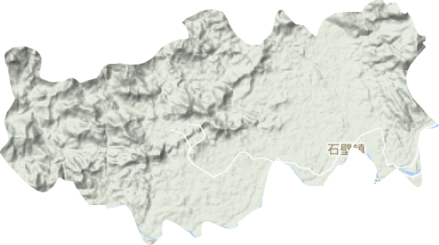 石壁鎮地形圖