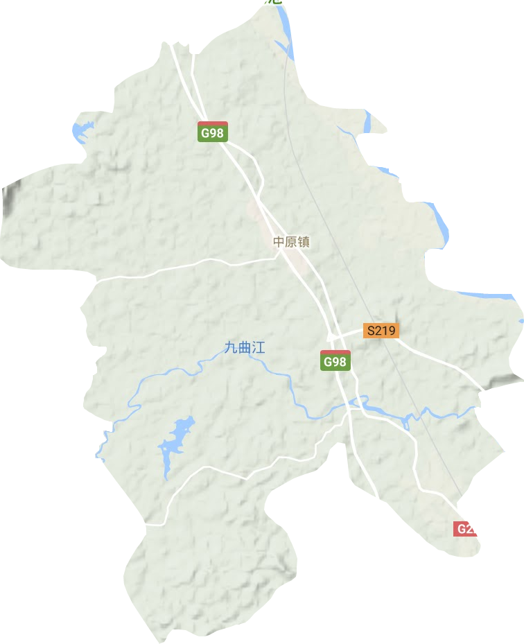中原鎮地形圖
