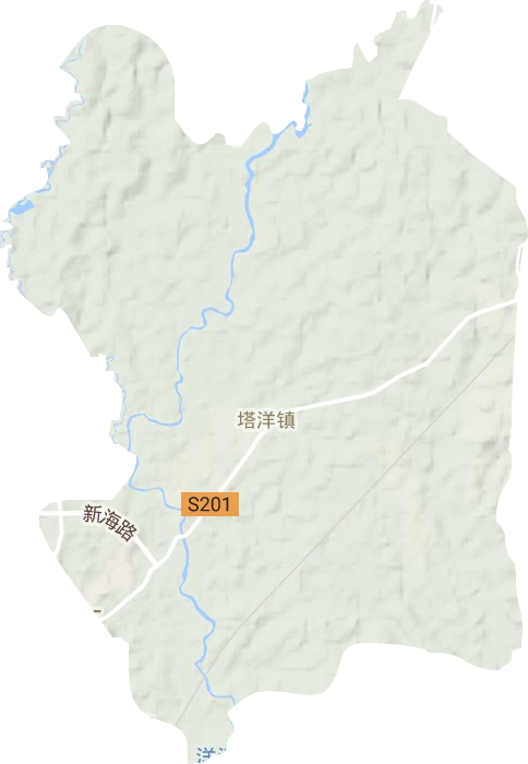 塔洋鎮地形圖