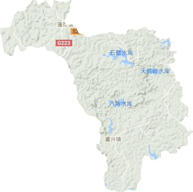 蓬萊鎮地形圖