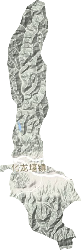 化龍堰鎮地形圖